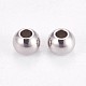 304 Stainless Steel Smooth Round Spacer Beads US-STAS-M006-01C-2