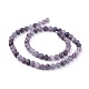 Natural Lepidolite/Purple Mica Stone Beads Strands US-G-E545-01A-5