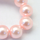 Baking Painted Pearlized Glass Pearl Round Bead Strands US-HY-Q330-8mm-70-3