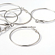 Platinum Color Brass Hoop Earrings US-X-EC108-3NF-3