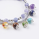 Natural & Synthetic Mixed Stone Stretch Bracelets US-BJEW-JB03533-3