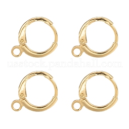 Brass Leverback Earring Findings US-KK-L179-04G-A