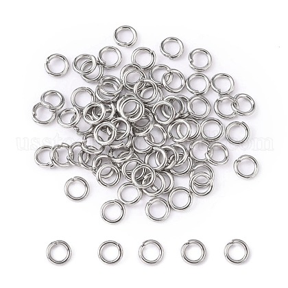 304 Stainless Steel Jump Rings US-STAS-E067-08-6mm-1