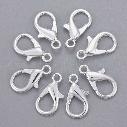 Zinc Alloy Lobster Claw Clasps US-E107-S-1