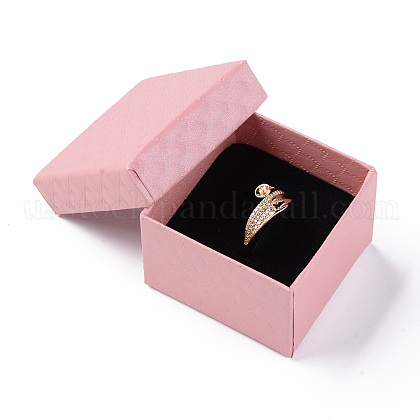 Square Cardboard Ring Boxes&nbsp;US-CBOX-S020-02-5