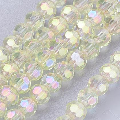 Electroplate Glass Beads Strands US-EGLA-D021-70-1