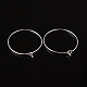 Silver Color Plated Brass Earring Hoops US-X-EC067-2S-1