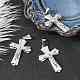 304 Stainless Steel Crucifix Cross Big Pendants for Easter US-STAS-V0493-79C-4