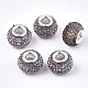 Resin Rhinestone European Beads US-RPDL-T002-04-2