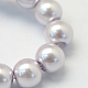 Baking Painted Pearlized Glass Pearl Round Bead Strands US-HY-Q003-6mm-25-2