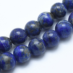 Natural Lapis Lazuli Beads Strands US-G-E483-17-8mm