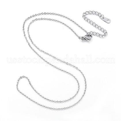 304 Stainless Steel Necklaces US-NJEW-E080-10P-1