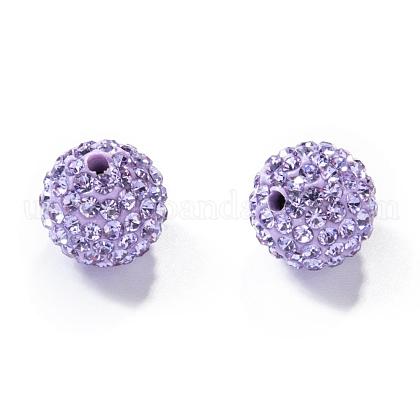 Pave Disco Ball Beads US-RB-H258-10MM-371-1