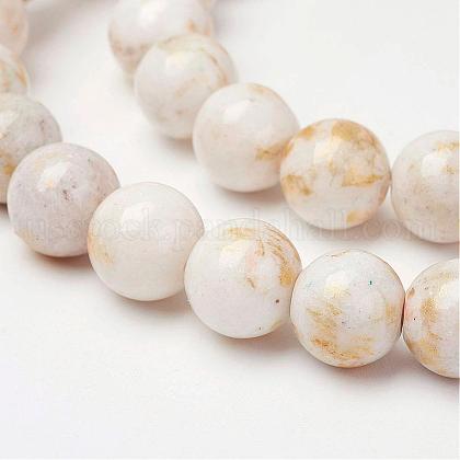 Natural Mashan Jade Beads Strands US-G-P232-01-F-10mm-1