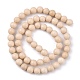 Natural Fossil Beads Strands US-G-E110-6mm-2-6