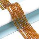 Electroplate Glass Beads Strands US-EGLA-A034-T8mm-L01-4