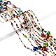 Mixed Electroplate Glass Beads Strands US-EGLA-A003-01-4