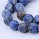Natural Blue Spot Jasper Beads Strands US-G-Q462-6mm-06-1