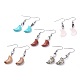 Natural & Synthetic Mixed Gemstone Dangle Earrings US-EJEW-JE02729-1