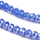 Electroplate Glass Beads Strands US-EGLA-R048-2mm-M2-3