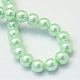 Baking Painted Pearlized Glass Pearl Round Bead Strands US-HY-Q003-4mm-04-3