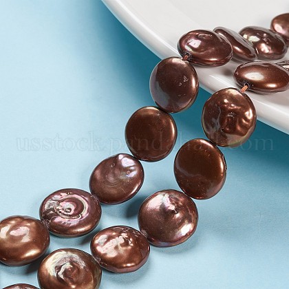 Natural Baroque Pearl Keshi Pearl Beads Strands US-PEAR-Q007-02-1