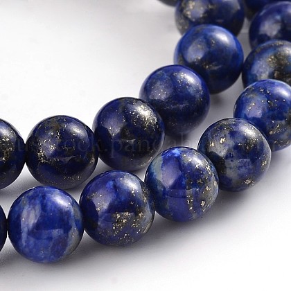 Natural Lapis Lazuli Round Bead Strands US-G-M230-02-8mm-1