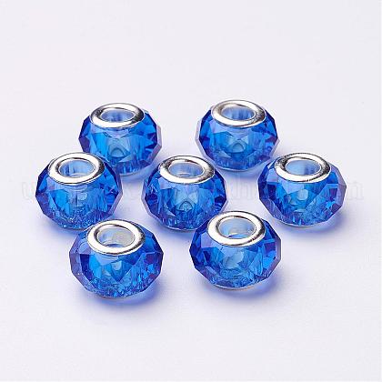 Handmade Glass European Beads US-GPDL25Y-24-1