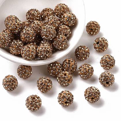 Pave Disco Ball Beads US-RB-A130-10mm-1-1