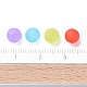 6mm Mixed Transparent Round Frosted Acrylic Ball Bead US-X-FACR-R021-6mm-M-7