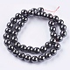 Non-Magnetic Synthetic Hematite Beads Strands US-G-H1624-10mm-1-2