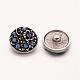 Flat Round with Mixed Style Zinc Alloy Jewelry Snap Buttons US-ALRI-R019-M-3