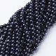 Synthetic Blue Goldstone Beads Strands US-GSR053-1