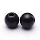 6MM Black Chunky Bubblegum Acrylic Round Solid Beads US-X-PAB702Y-7-2