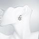 Adorable Design Snowflake Tin Alloy Czech Rhinestone Dangle Earrings US-EJEW-BB03983-01P-5