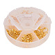 PandaHall Elite Brass Screw Clip Earring Converter US-KK-PH0021-02G-NF-4