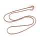 304 Stainless Steel Snake Chain Necklaces US-NJEW-F248-03A-RG-1