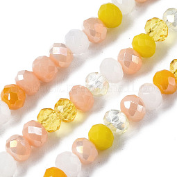 Electroplate Glass Beads Strands US-EGLA-T020-12D