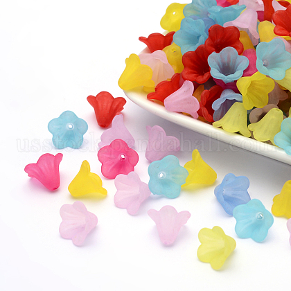 Frosted Acrylic Beads US-PL692-1