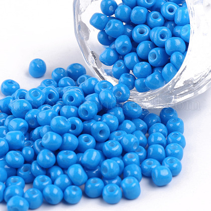 Baking Paint Glass Seed Beads US-SEED-S003-K17-1