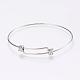 Adjustable 304 Stainless Steel Expandable Bangle Making US-BJEW-H510-01P-2