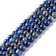 Natural Lapis Lazuli Round Beads Strands US-G-I181-09-6mm-1