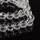 Half-Handmade Transparent Glass Beads Strands US-GF8mmC01-2