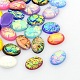 Oval Resin Imitate Opal Cabochons US-CRES-L006-M-1