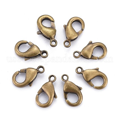 Brass Lobster Claw Clasps US-KK-901-AB-NF-1