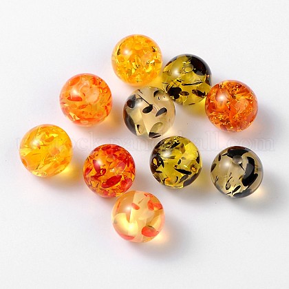 Resin Round Beads US-RB660Y-1