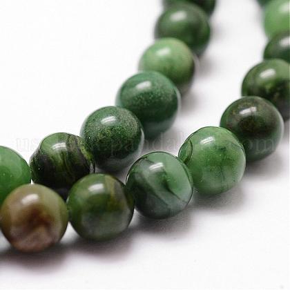 Natural African Jade Beads Strands&nbsp;US-G-D840-53-8mm-A-3