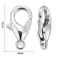 Zinc Alloy Lobster Claw Clasps US-E103-P-NF-3