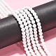Synthetic White Agate Beads Strands US-G-D419-6mm-01-4