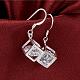 Elegant Fashion Cube Brass Cubic Zirconia Dangle Earrings US-EJEW-BB07973-S-4